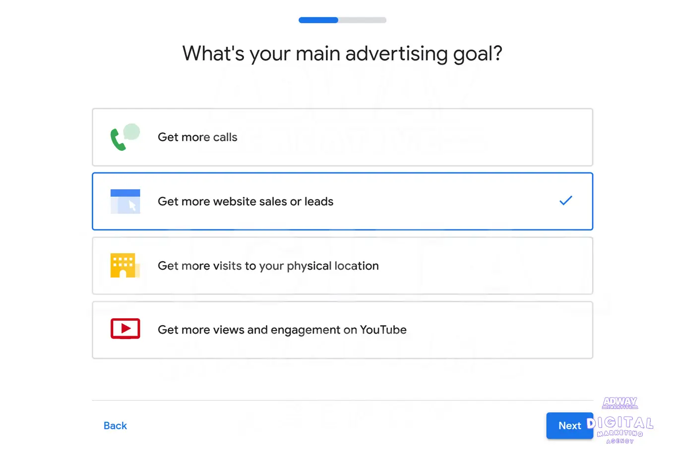 5 choose your main advertising goal